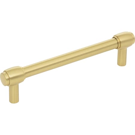 Jeffrey Alexander 128 mm Center-to-Center Brushed Gold Hayworth Cabinet Bar Pull 885-128BG